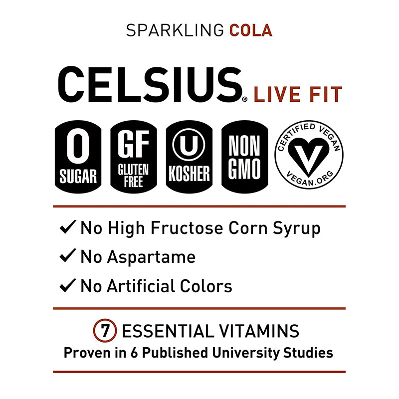 CELSIUS - Sparkling Drink Cola 355ml