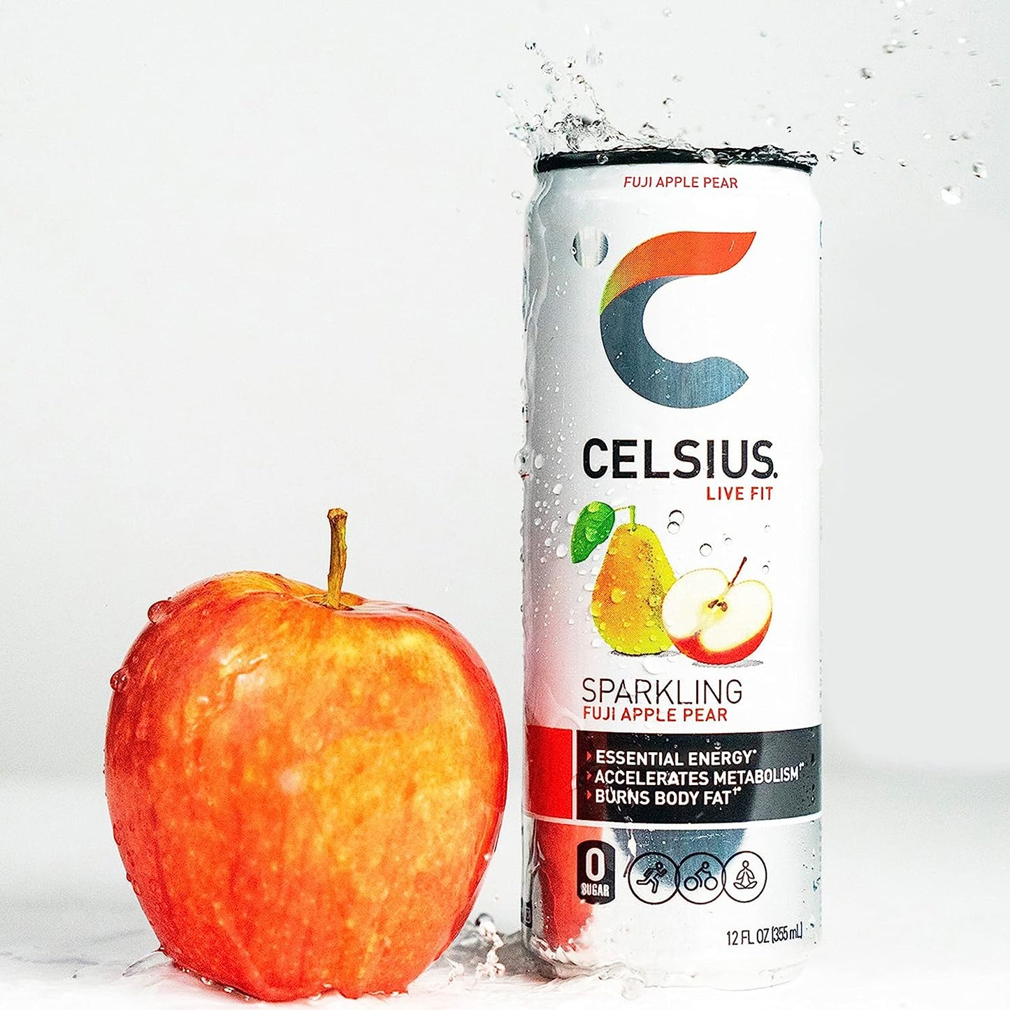 CELSIUS - Sparkling Drink Fuji Apple Pear 355ml