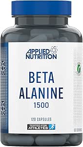 Applied Nutrition Beta Alanine 1500, Amino Acid Supplement, Strength & Performance, 750mg Beta Alanine Per Capsule (120 Capsules - 60 Servings)