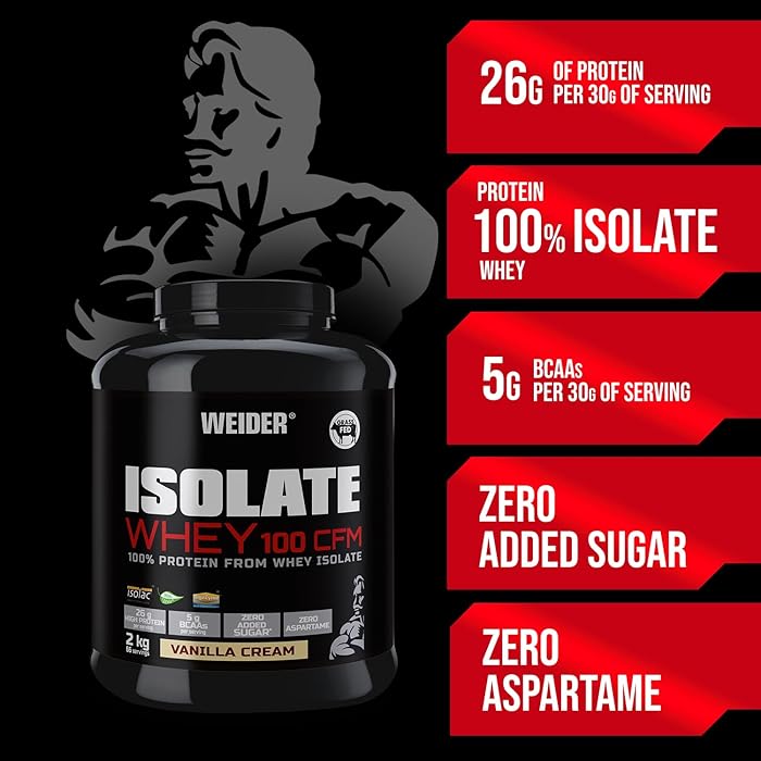 Weider Isolate Whey 100 CFM (2kg) Vanilla Cream Flavour