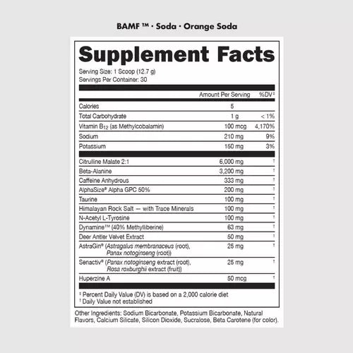 Bucked Up BAMF Nootropic Pre-Workout Soda Line