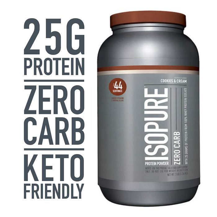 Isopure - Zero Carb Protein Powder Cookies & Cream 1.36kg