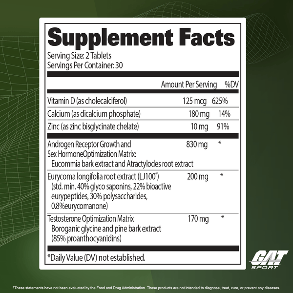 GAT Sport - Testrol Platinum
Premium Testosterone Booster 60 Caps