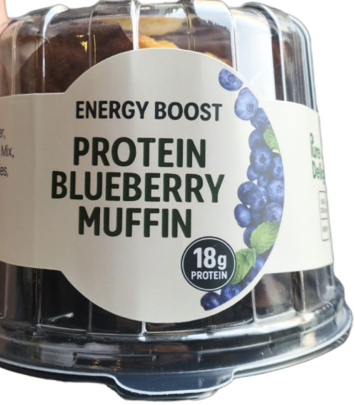 Pure delight energy boost 18 g protien muffin