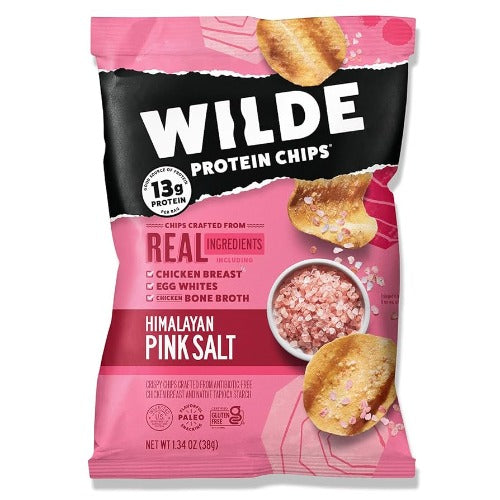 Wilde Buffalo Protein Chips, Thin and Crispy, High Protein, Keto Friendly, Made with Real Ingredients, 1.34oz Bags (Pack of 8)