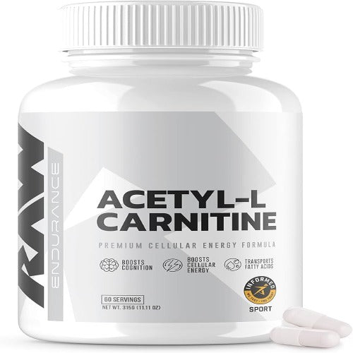 RAW Acetyl L-Carnitine Supplement, 500mg