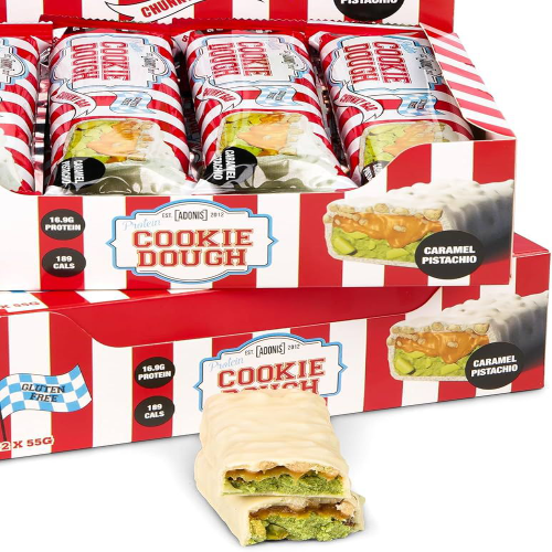 PROTEIN COOKIE DOUGH CHUNKY BAR (Single Bar) – Caramel Pistachio