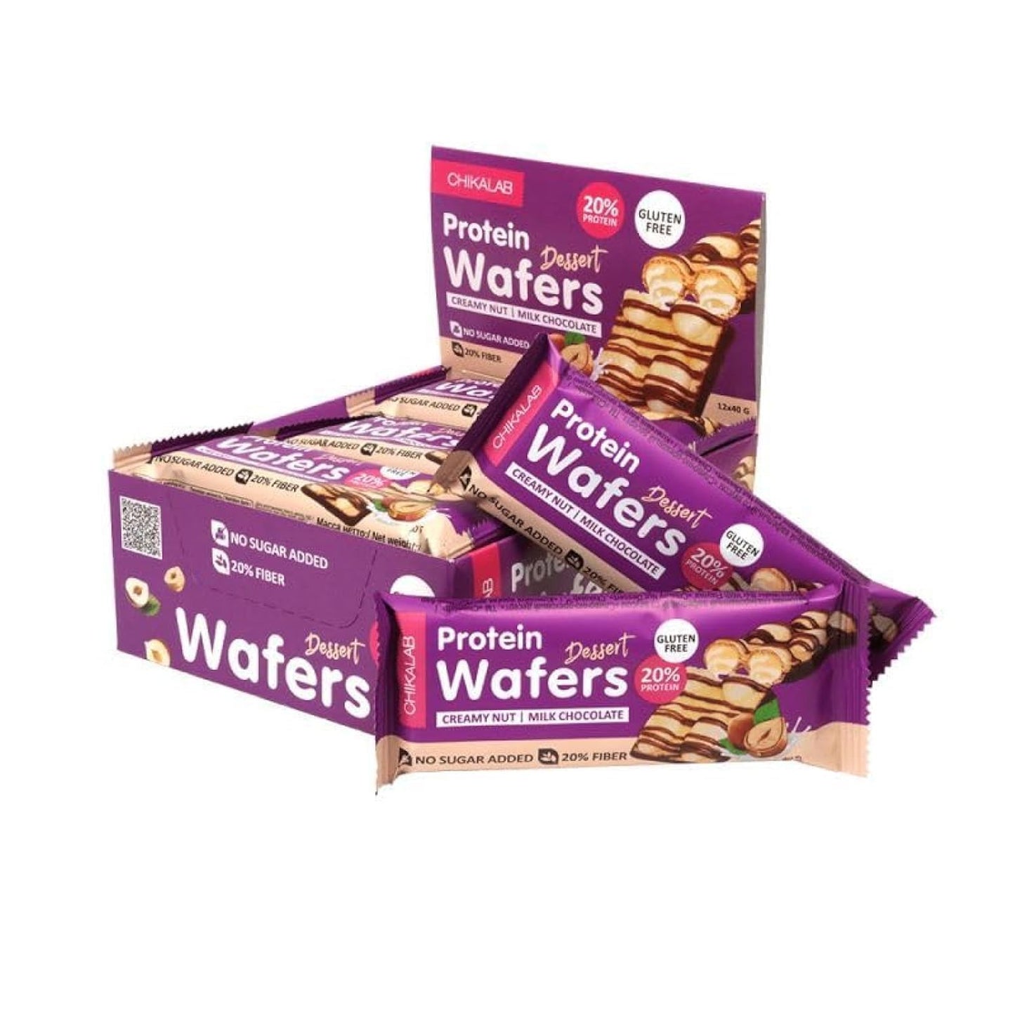CHIKALAB - Box Protein Wafers Creamy Nut