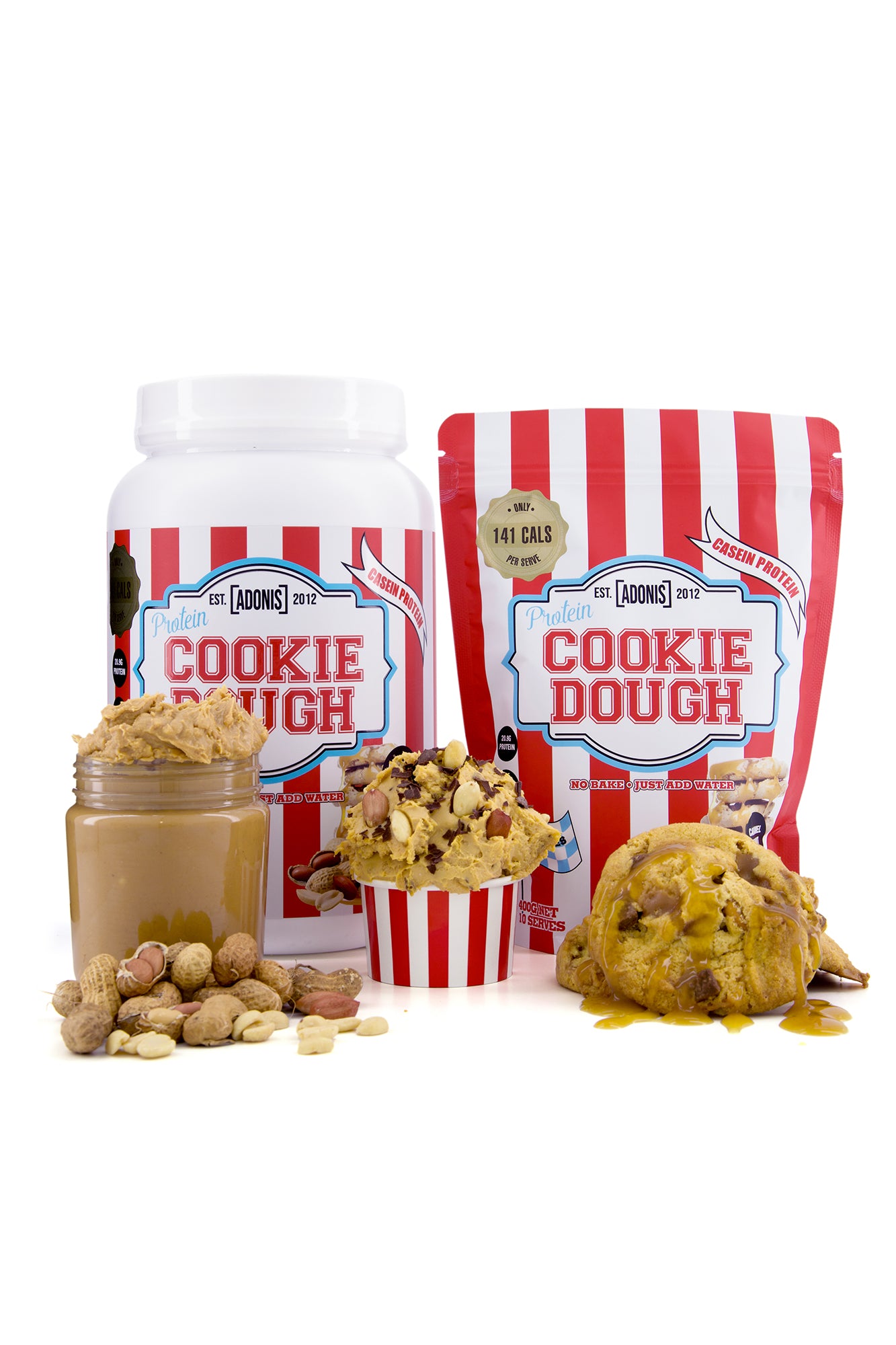 Adonis Cookie Dough – Caramel Peanut Butter 1kg