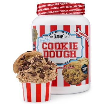 Adonis Cookie Dough –(Casein Protein) – – Loaded Choc Chip Cookie (LIMITED EDITION)