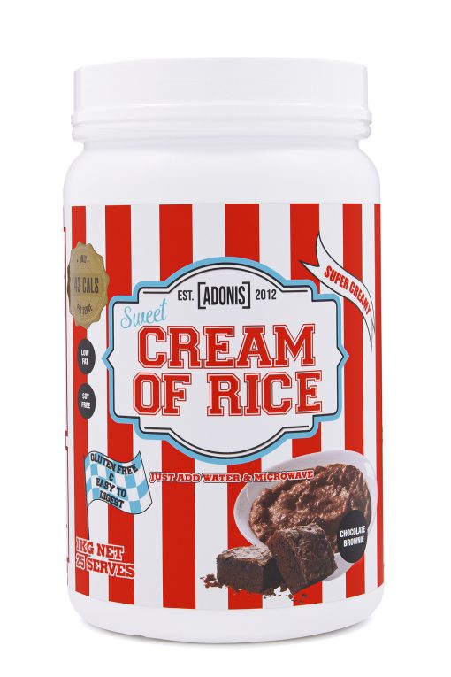 SWEET CREAM OF RICE (Carbohydrates) – Chocolate Brownie 1kg