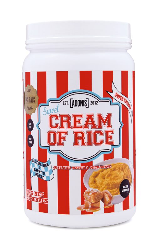 SWEET CREAM OF RICE (Carbohydrates) – Salted Caramel 1kg