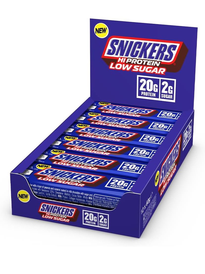 Snickers Low Sugar Snickers Hi-Protein Bar 12x57g