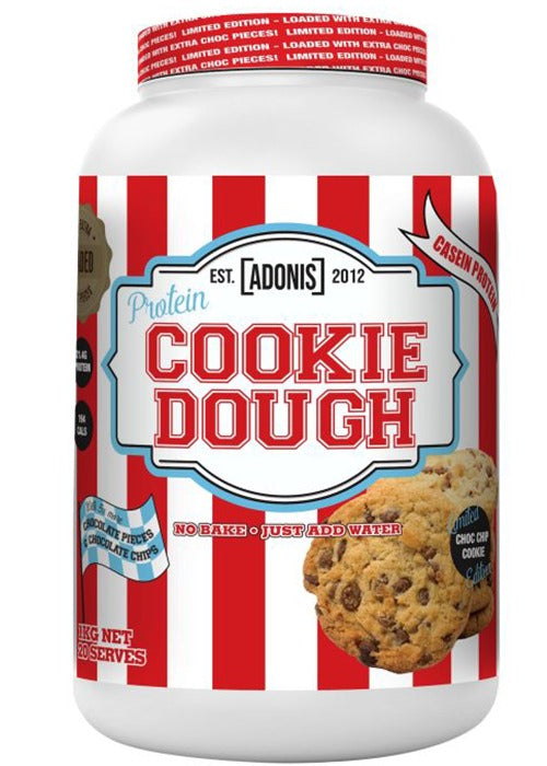 Adonis Cookie Dough –(Casein Protein) – – Loaded Choc Chip Cookie (LIMITED EDITION)