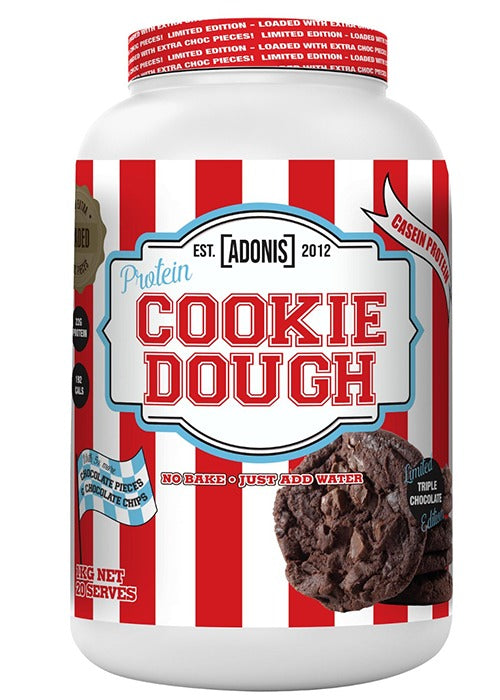 Adonis Cookie Dough –(Casein Protein) – Loaded Triple Chocolate (LIMITED EDITION)