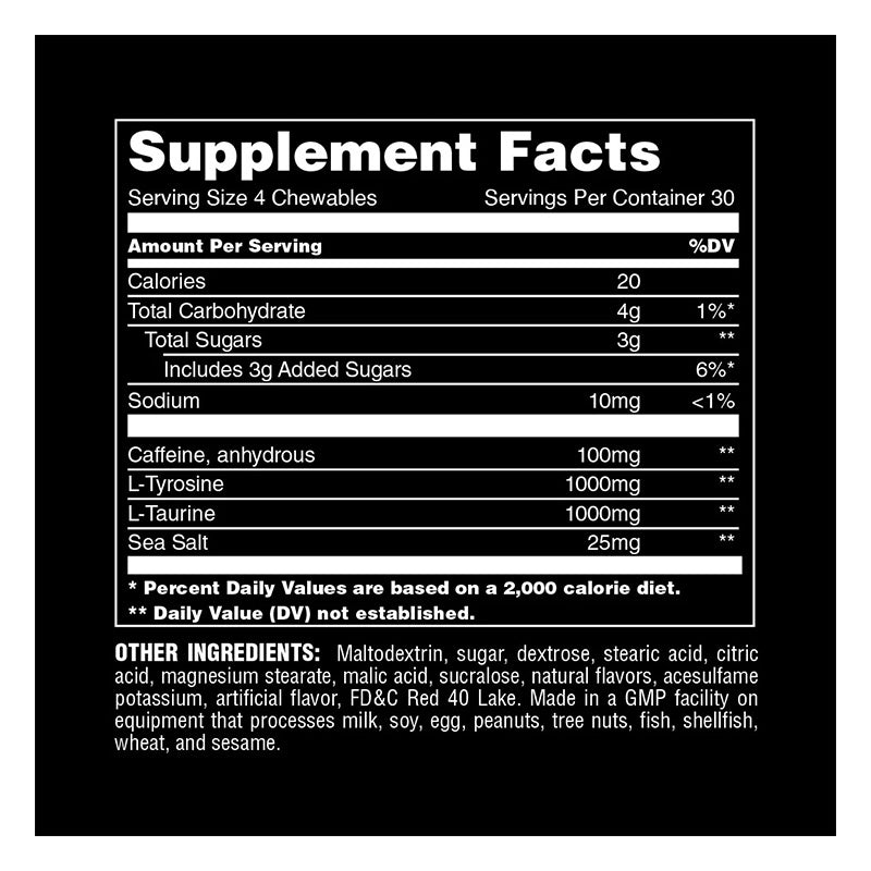 Animal Energy Performance Chew 120 Tablets - Mango