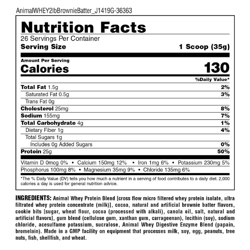 Animal ISO Whey Protein Blend Powder 4 lbs - Cookies N Cream