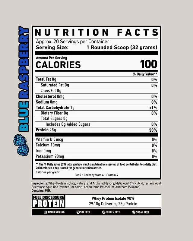 GHOST® CLEAR WHEY PROTEIN 1.4lb Blue Raspberry