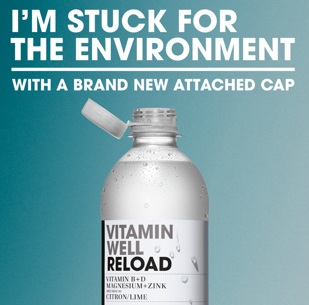 Vitamin Well - Hydrate Rhubarb Strawberry 500 ml