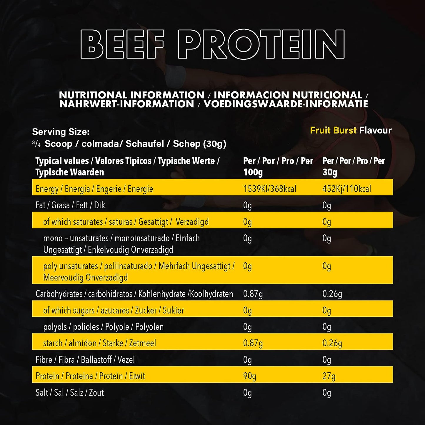 NXT - Beef Protein Isolate Mango & Orange 1.8 kg