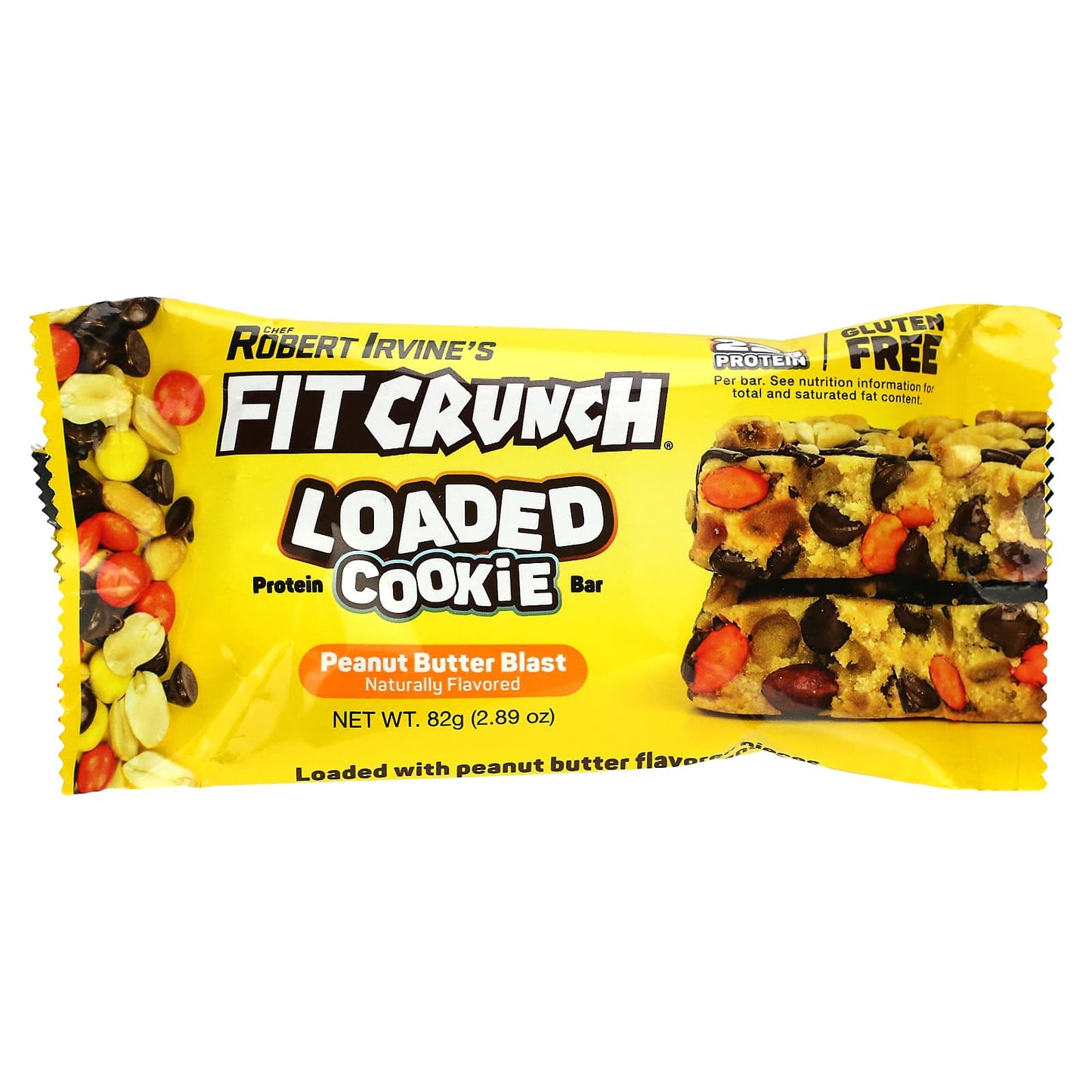 FITCRUNCH, Protein Loaded Cookie Bar, Peanut Butter Blast