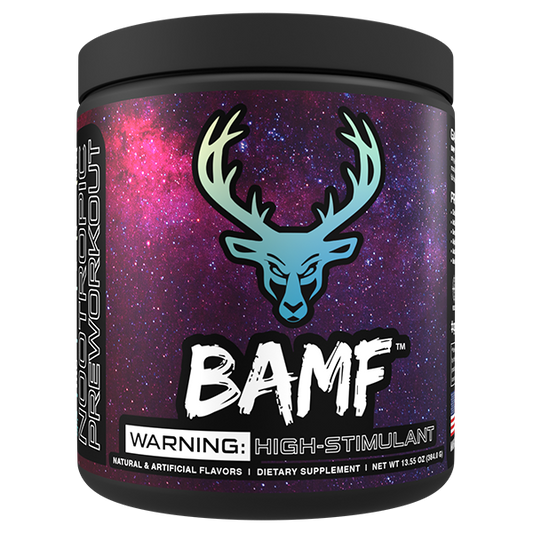 Bucked Up - BAMF Pre-Workout Blue Raz-berry Beret 384 g