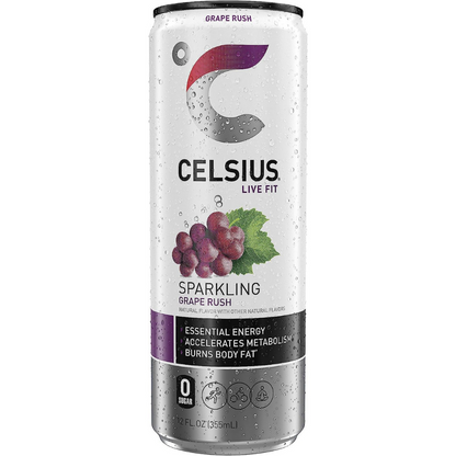CELSIUS - Sparkling Drink Grape Rush 355ml