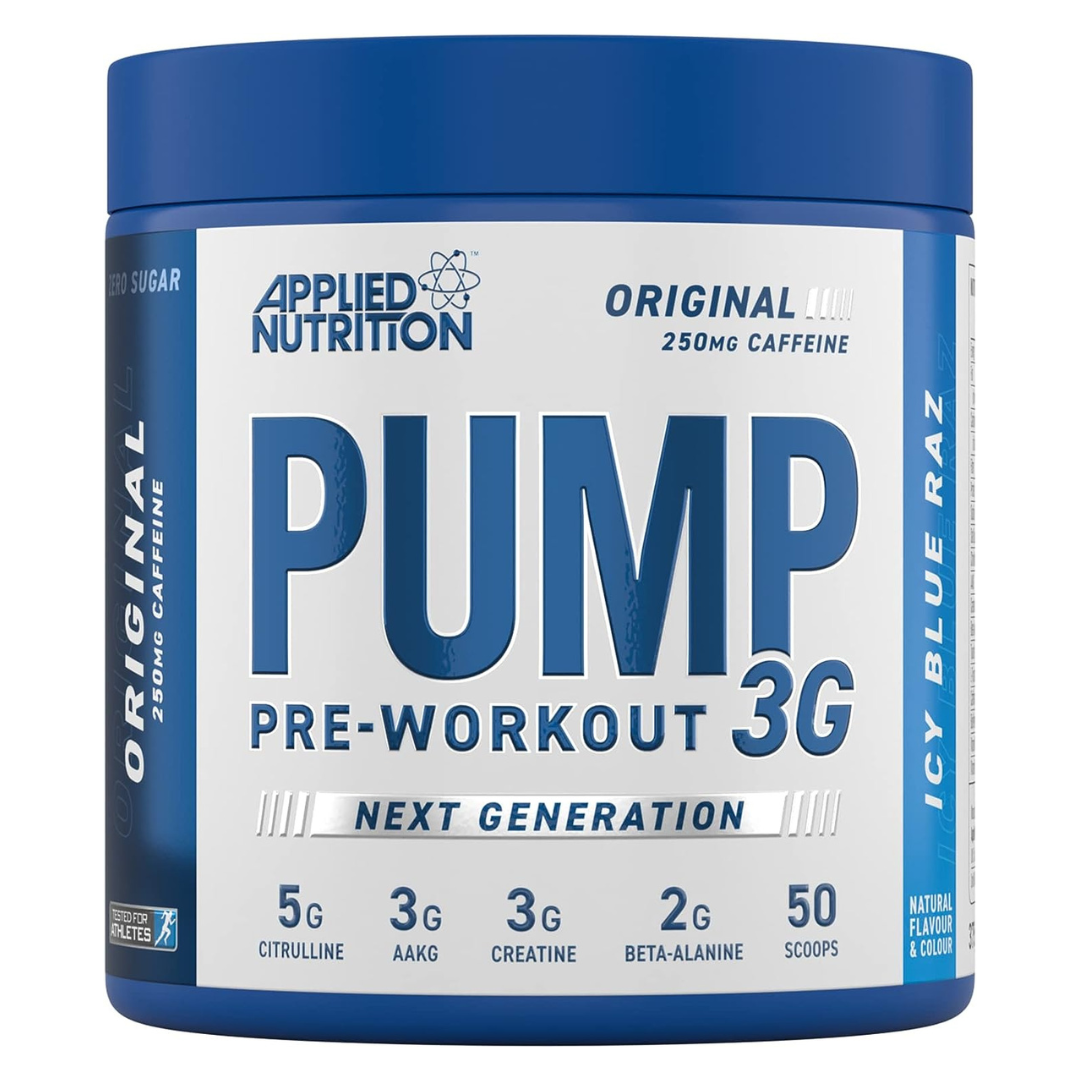 Applied Nutrition - Pump 3G Pre Workout Icy Blue Raz 375 g