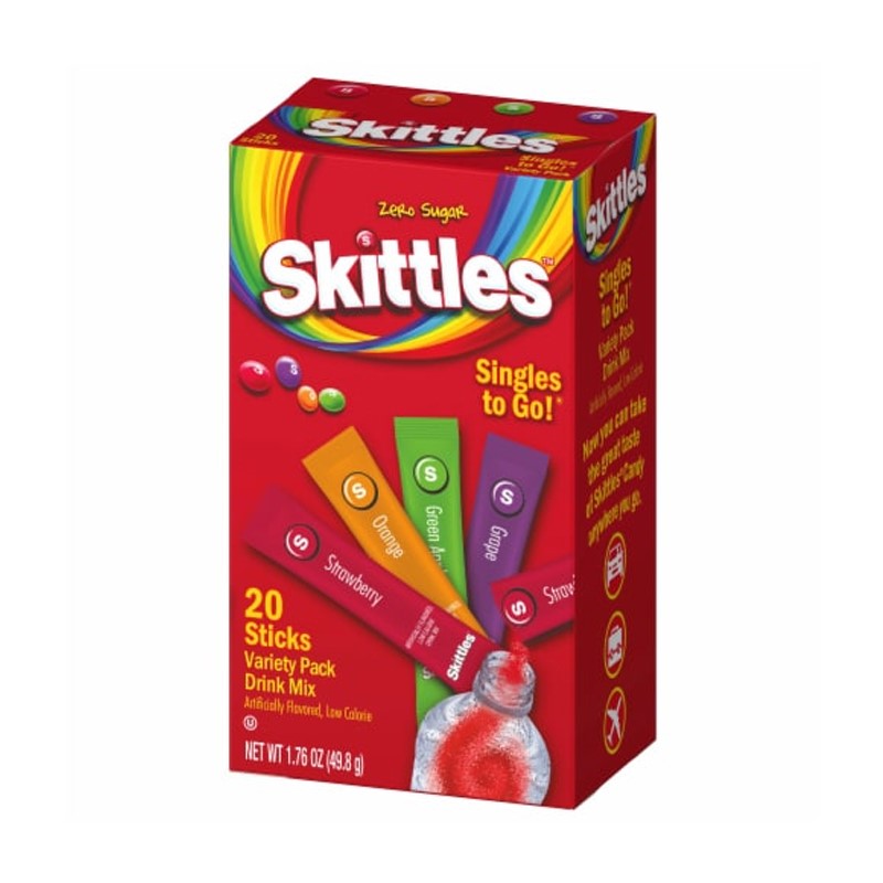 Skittles - Singles to Go Drink Mix 20 Sticks
