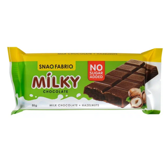 SNAQ FABRIQ - Milky Chocolate Bar Milk Chocolate + Hazelnut 55 g