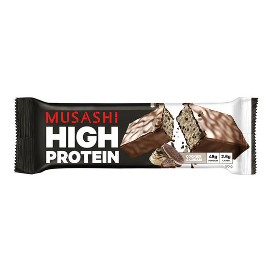 Musashi High Protein Bar Cookies And Cream 90g