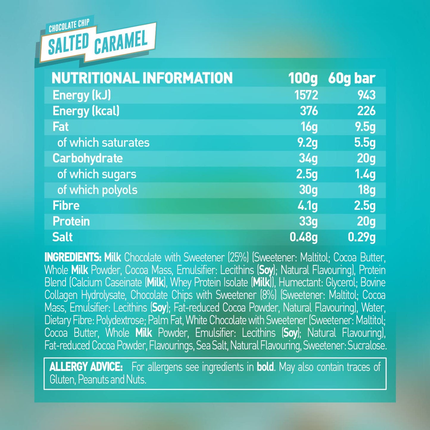 Grenade - Protein Bar Chocolate Chip Salted Caramel 60 g