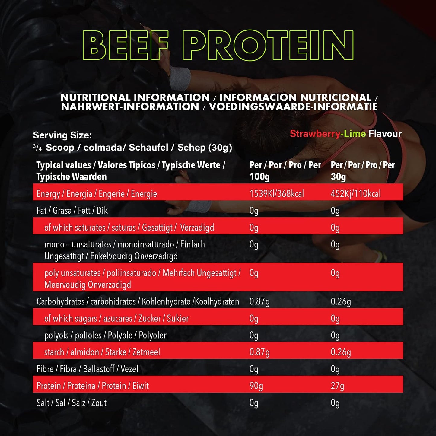 NXT - Beef Protein Isolate Strawberry & Lime 1.8 kg
