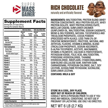 Dymatize Mass gainer - Rich Chocolate 2.7 kg