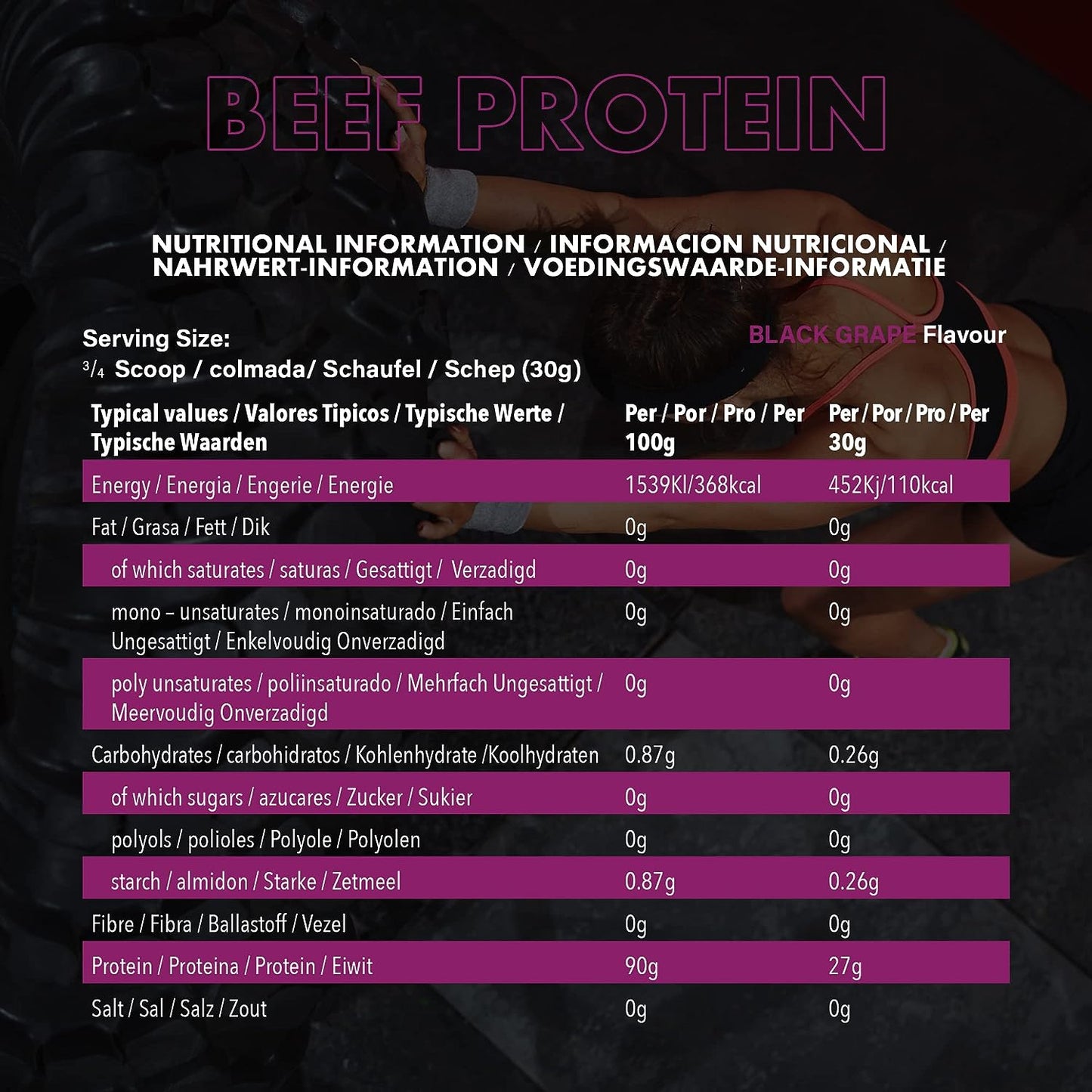 NXT - Beef Protein Isolate Black Grape 1.8 kg