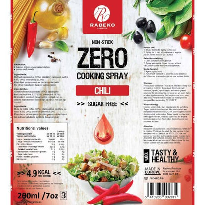 Rabeko - Zero Cooking Spray Chili 200 ml