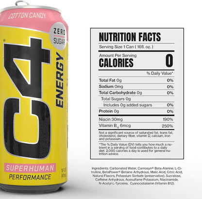 Cellucor C4 - Energy Drink Cotton Candy 473 ml