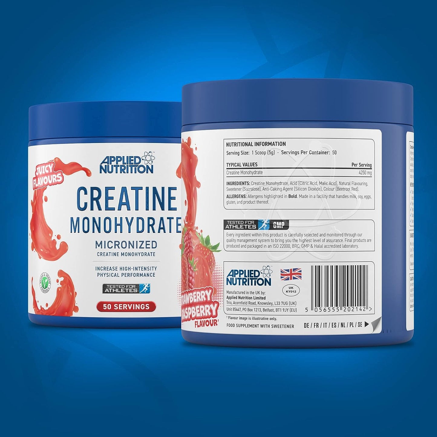 Applied Nutrition - Creatine Monohydrate Strawberry & Raspberry 50 Servings