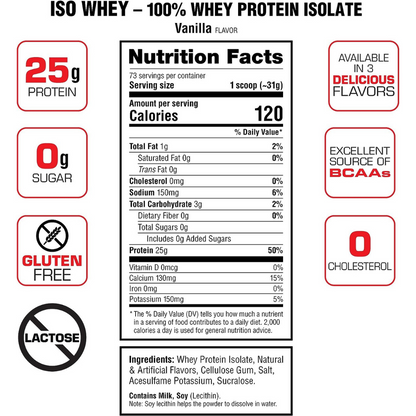 Labrada - Iso Whey Protein Vanilla 2.26 kg