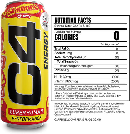 Cellucor C4 - Energy Drink Starburst Cherry 473 ml