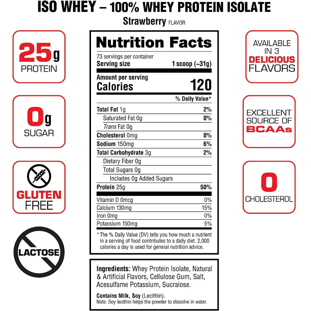 Labrada - Iso Whey Protein Strawberry 2.26 kg