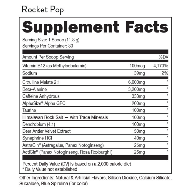 Bucked Up - Woke AF Rocket Pop 363 g