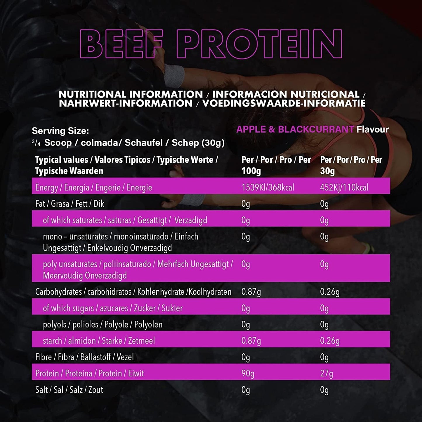 NXT - Beef Protein Isolate Apple & Blackcurrant 1.8 kg