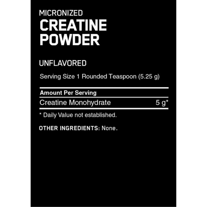 Optimum - Micronized Creatine Non Flavored Powder 300 g