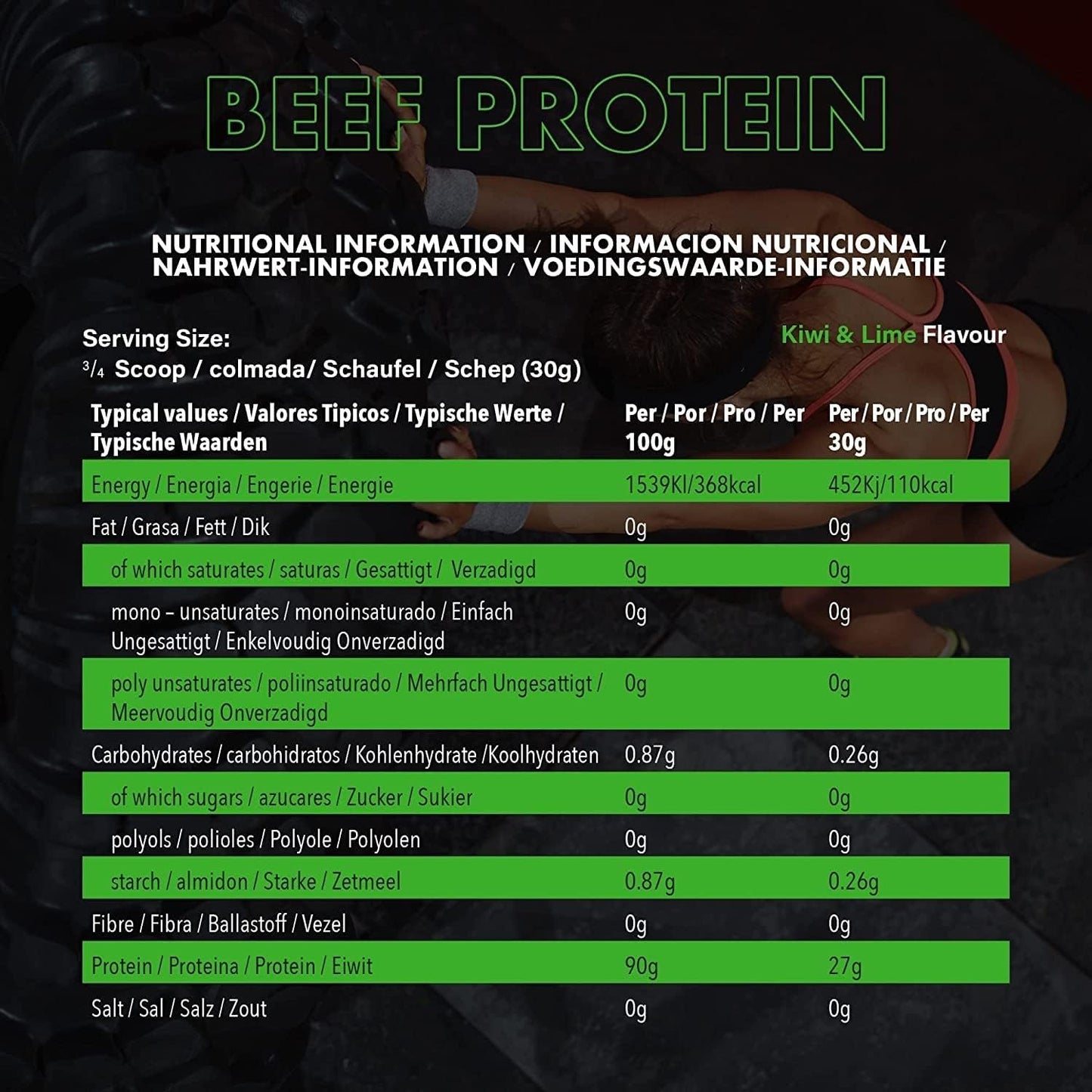 NXT - Beef Protein Isolate Kiwi & Lime 1.8 kg
