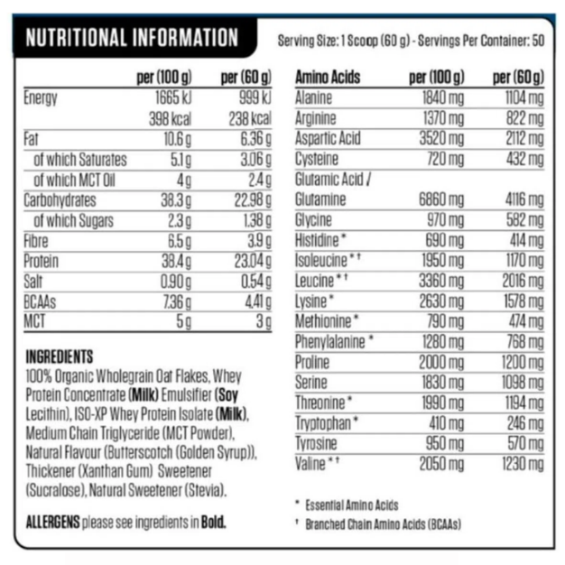 Applied Nutrition Critical Oats - Golden Syrup 60 gm