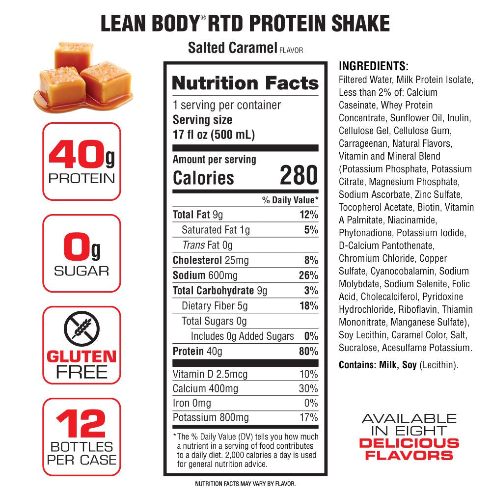 Labrada - Lean Body Salted Caramel Protein Shake 500 ml