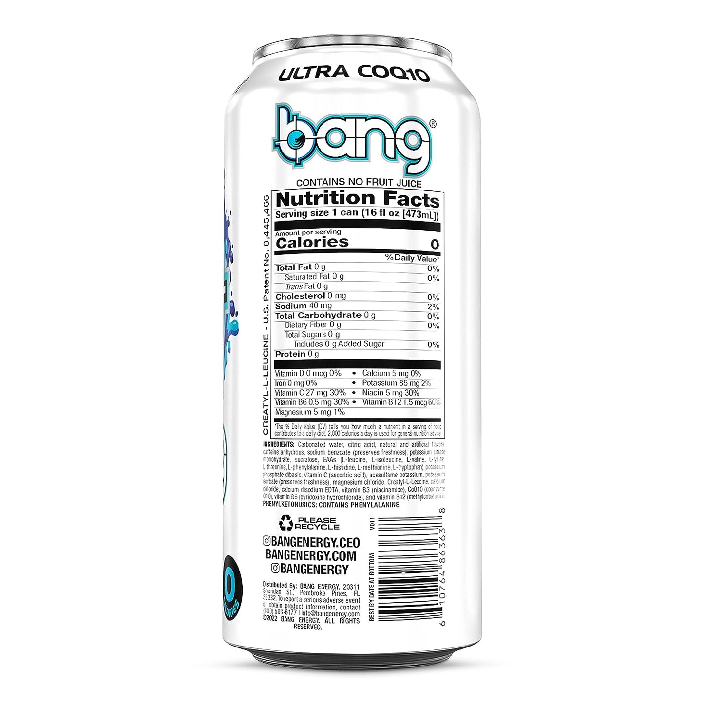 Bang Energy - Blue Razz Energy Drink 473 ml