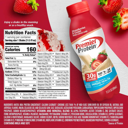 Premier Protein - Strawberry & Cream Protein Shake 340 ml