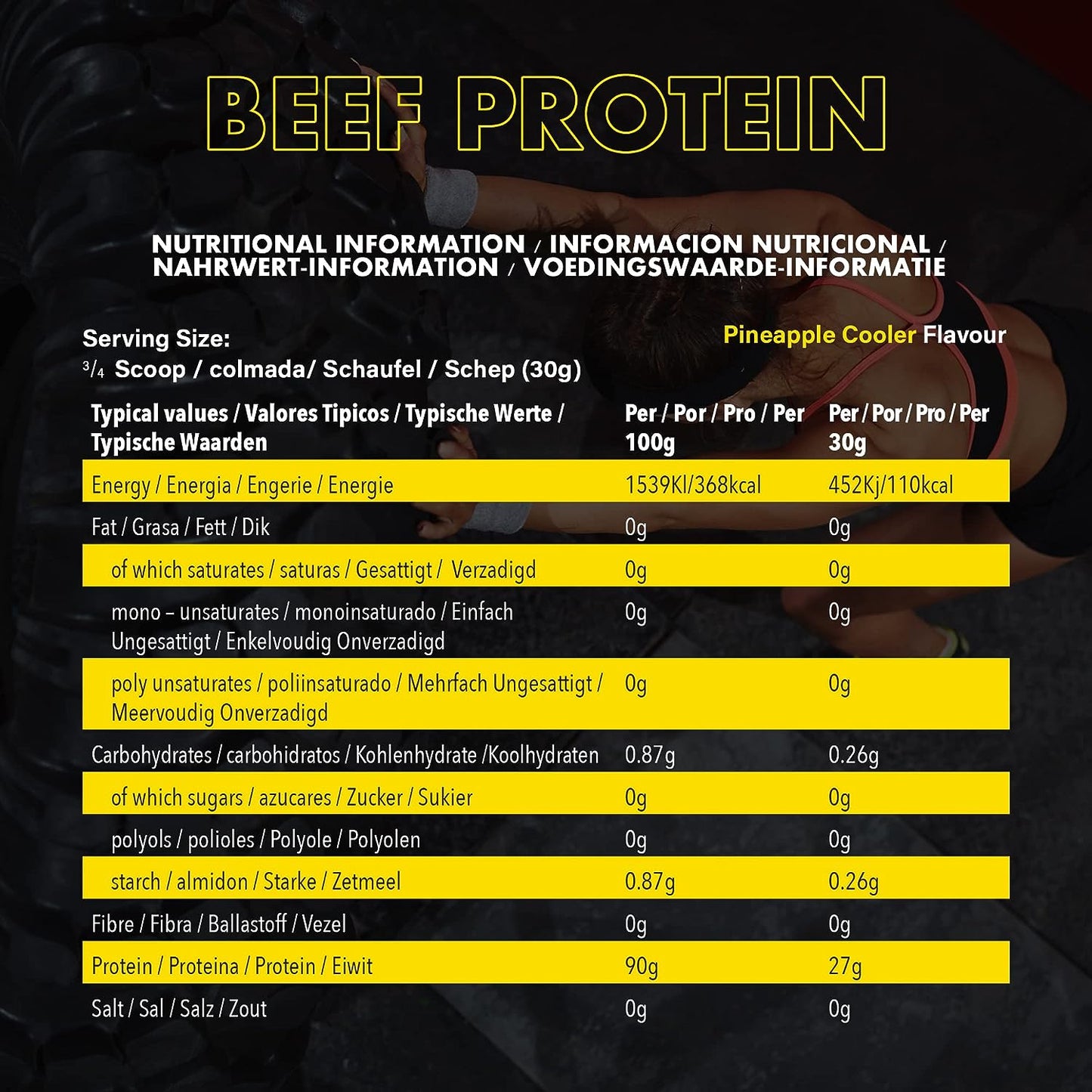 NXT - Beef Protein Isolate Pineapple Cooler 1.8 kg
